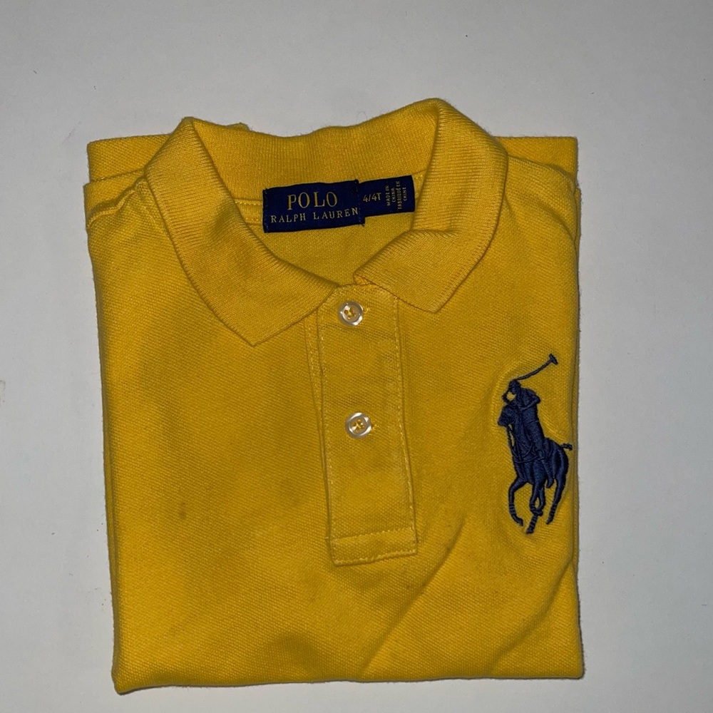 2 TODDLER POLO SHIRT<YELLOW AND GREEN >